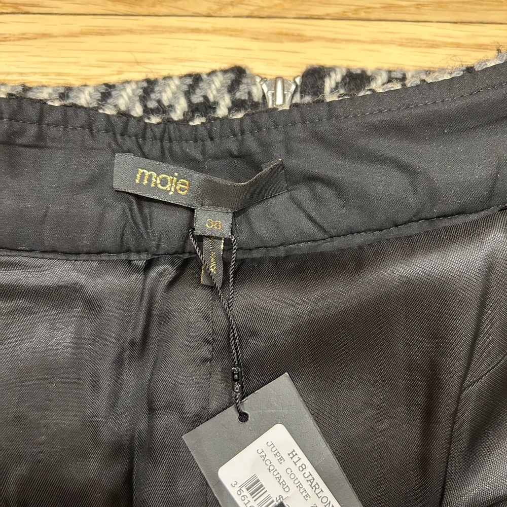 Maje mini wool skirt - Picture 6 of 8